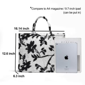 VODIU Canvas Tote Bag Women Shoulder Bags Printing Shopper Handbags Large Capacity Wedding Party Travel Beach Bag