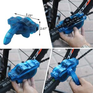 NA 8 Pieces Precision Bicycle Cleaning Brush Tool, Bike Cleaning Kit Including Bicycle Chain Scrubber, Suitable for Mountain, Road, City, Hybrid,BMX Bike and Folding Bike