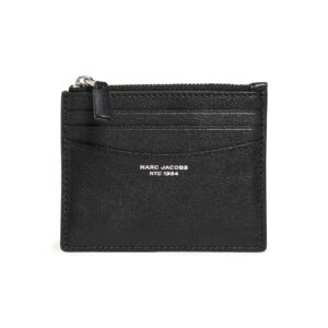 Marc Jacobs Women's The Slim 84 Zip Card Case, Black, One Size