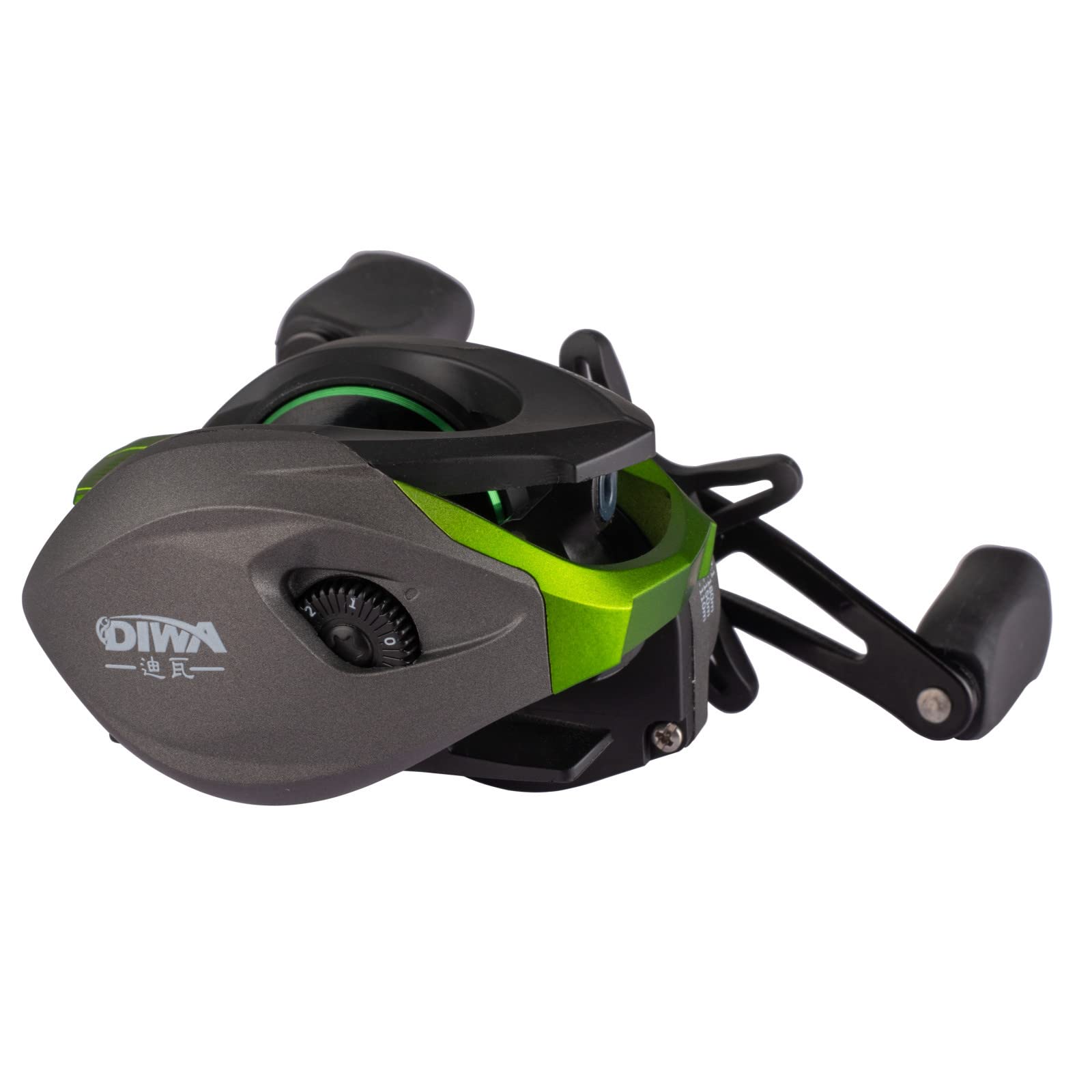 Diwa Baitcasting Reel - New Streamline and Kinetic Design Baitcaster Fishing Reel - Double Shielded 10+1 BB - 8 Magnet Braking System - 7.2:1 Gear Ratio Freshwater Saltwater Fishing Reels (‎Left)