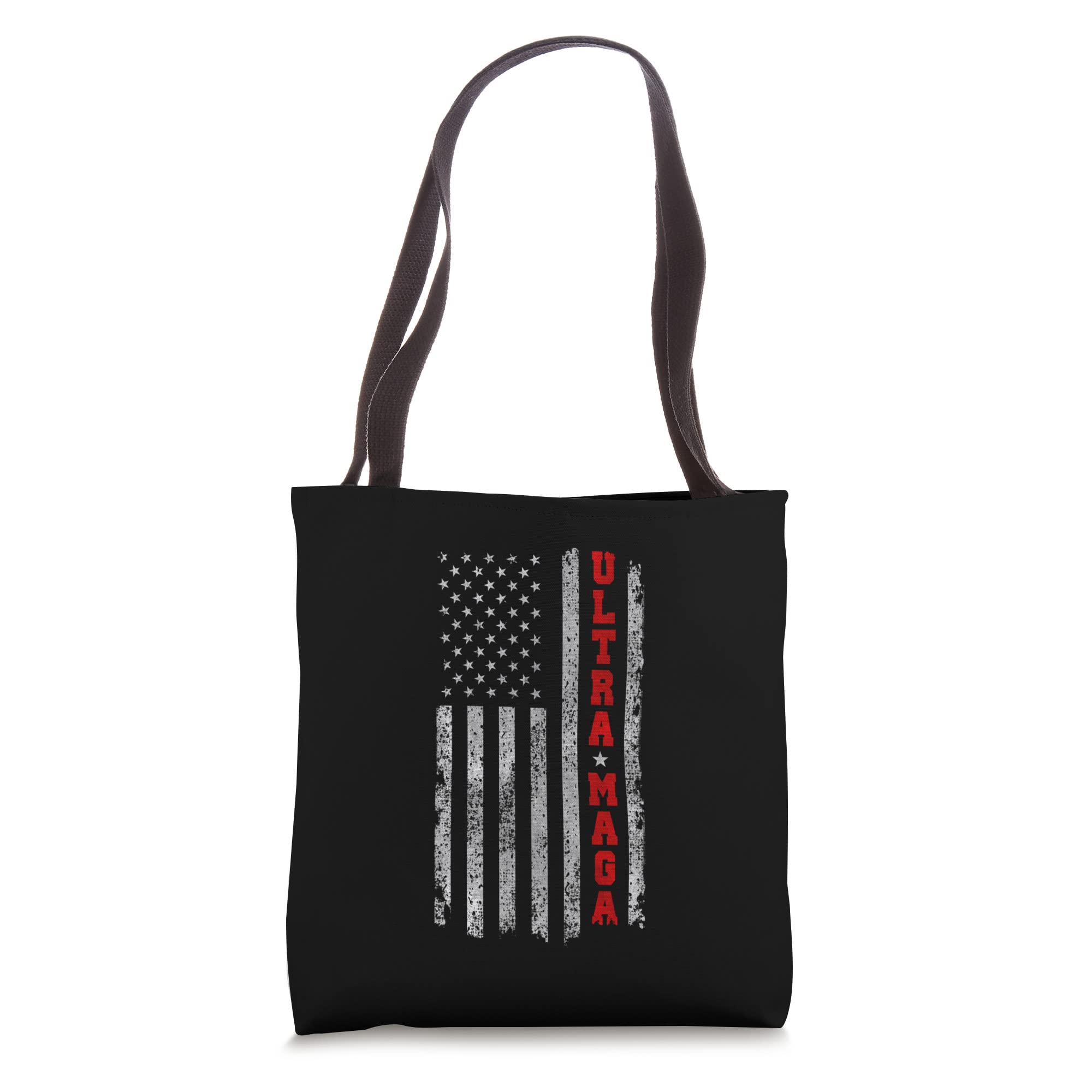 Ultra MAGA Shirt Vintage Grunge American Flag Ultra MAGA Tote Bag