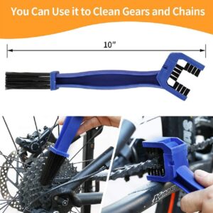 NA 8 Pieces Precision Bicycle Cleaning Brush Tool, Bike Cleaning Kit Including Bicycle Chain Scrubber, Suitable for Mountain, Road, City, Hybrid,BMX Bike and Folding Bike