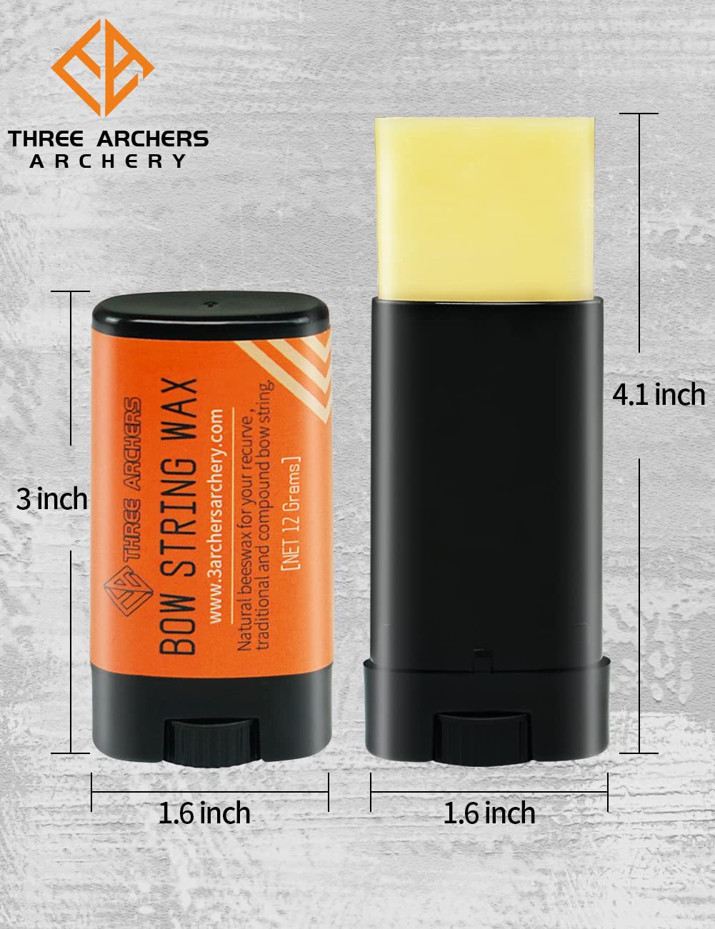 THREE ARCHERS Archery Bowstring Wax Recurve Bow Wax Pure Natural Beeswax