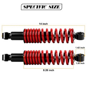 Yamaha Heavy Duty Rear Shock Absorber with Spring for G29 Drive, G22, G20, G19, G16 and G14 Gas and Electric Golf Cart OEM JN4-F2210-00,JN3-F2210-00,Extended Length 14"