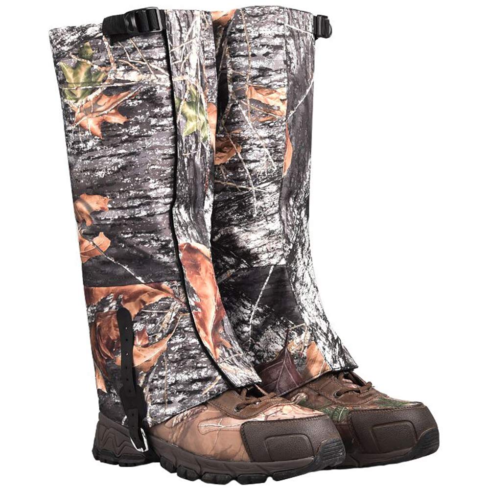 Outdoor Camo Leg Gaiters Waterproof Boots Cover for Hiking, Walking, Hunting (M)