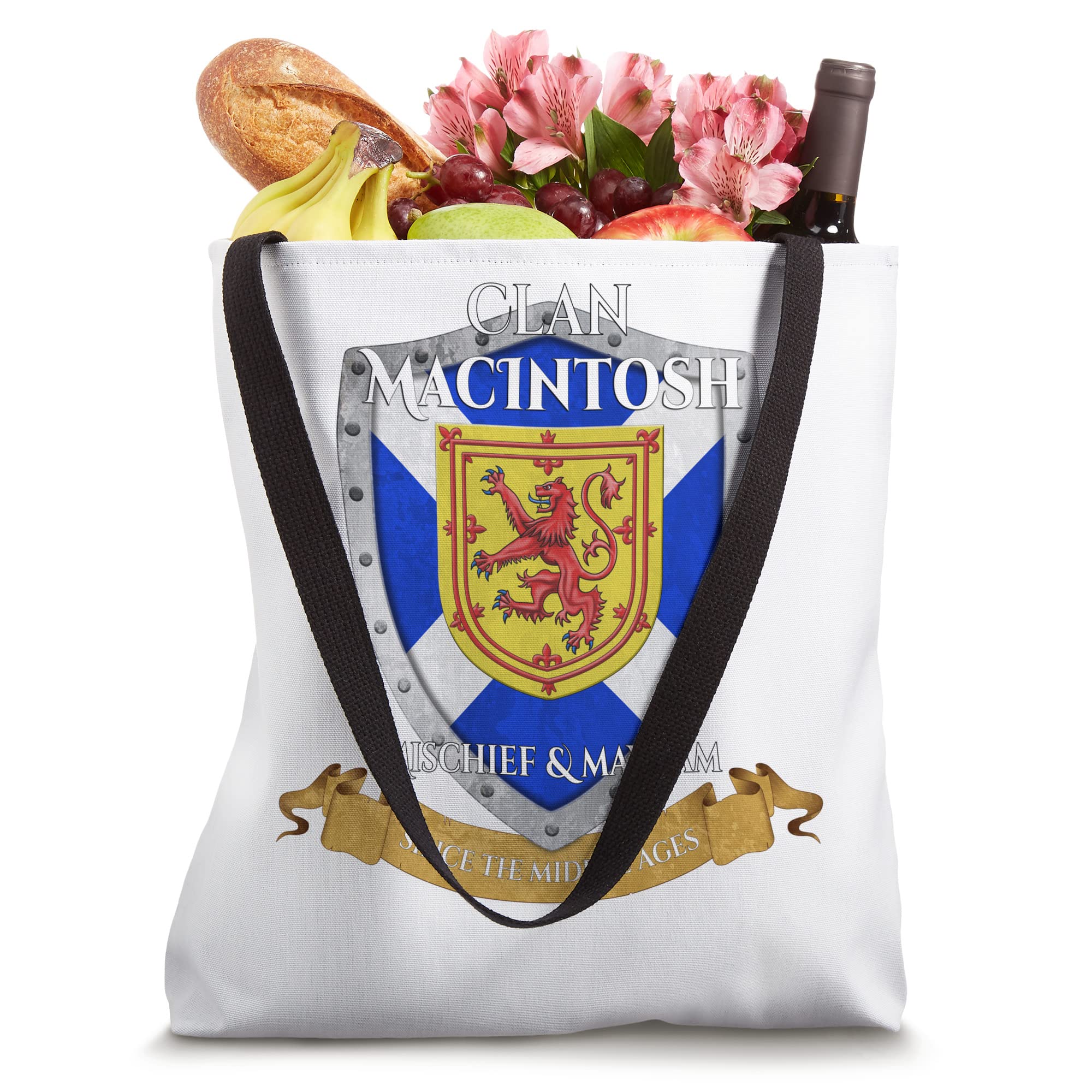 MacIntosh Scottish Family Clan Scotland Shield Tote Bag