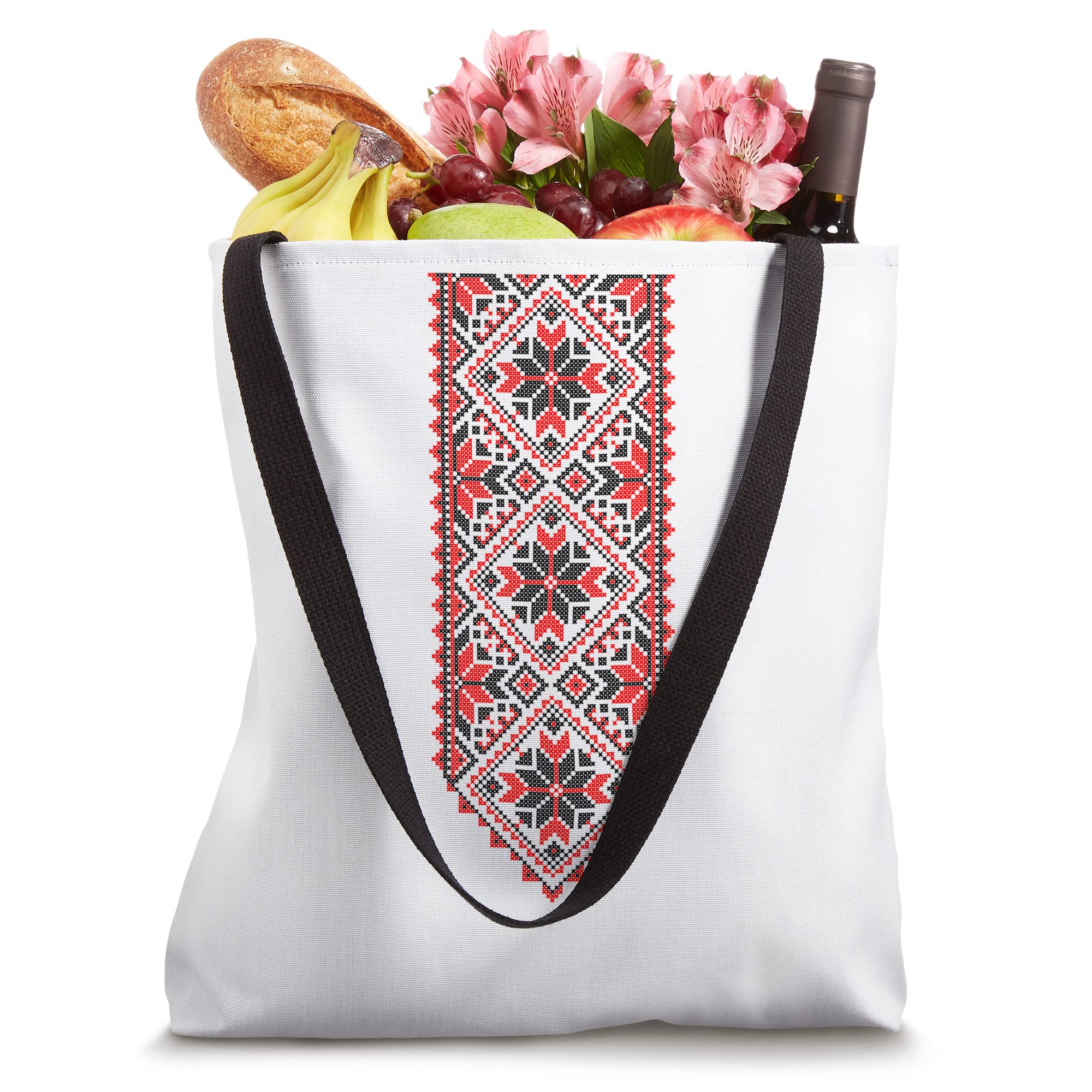 Ukrainian Embroidery Vyshyvanka Print Folk Ethnic Ornament Tote Bag