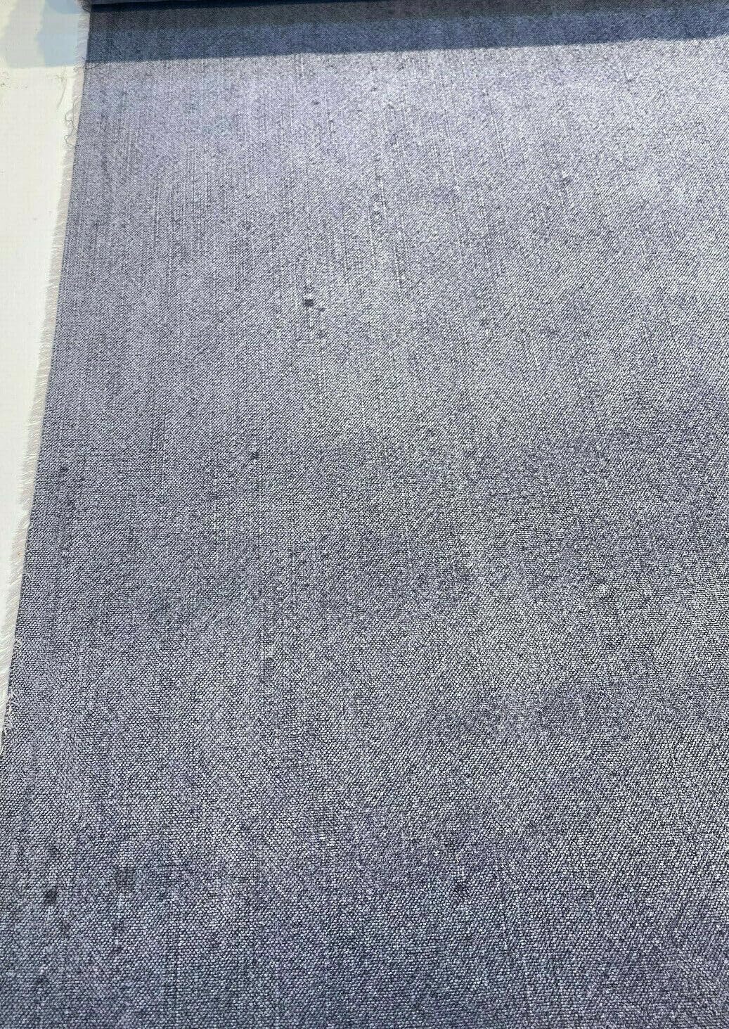 Affordable Home Fabrics Calvin Linen Denim Blue Italian Upholstery Fabric by The Yard