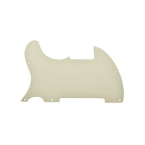 KAISH 8 Hole Tele Blank Guitar Pickguard Tele Pick Guard Scratch Plate for Telecaster Esquire Aged White 3 Ply