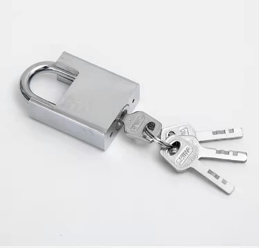 Safety Bicycle Chain Lock, Motorcycle Lock, Cannot Be Cut with Bolt Cutters Or Hand Tools.Premium Case-Hardened Security Chain for Motorcycles, Bike, Generator, Gates ,Outdoor Furniture,, Silver