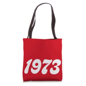 Women 1973 roe pro choice feminist year 1973 Tote Bag