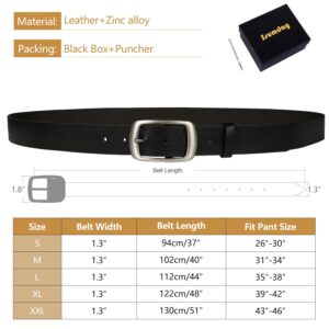 Ssumday 2 Pack Women's Womens Girl Female Ladies Black Brown Waist Leather Belts for Jeans Pants Dress Dresses with Fashion Pin Buckle(RZKBR-L)