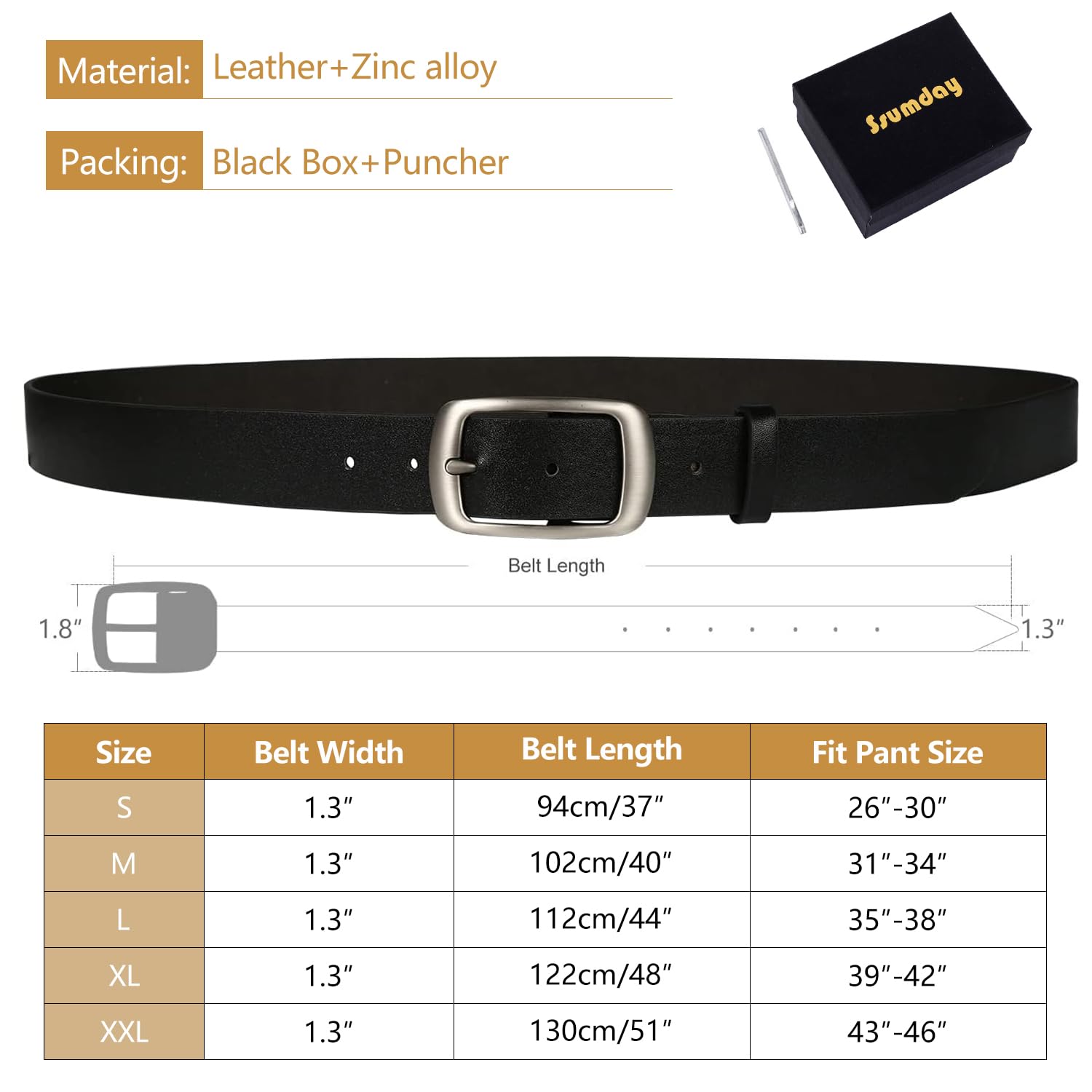 Ssumday 2 Pack Women's Womens Girl Female Ladies Black Brown Waist Leather Belts for Jeans Pants Dress Dresses with Fashion Pin Buckle(RZKBR-L)