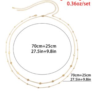 Waist Chain Belt Body Chain Gold Chain Belt Waist Beads Chains for Women Layered Belly Beads Chain Jewelry Gifts for Women Trendy Stocking Stuffers