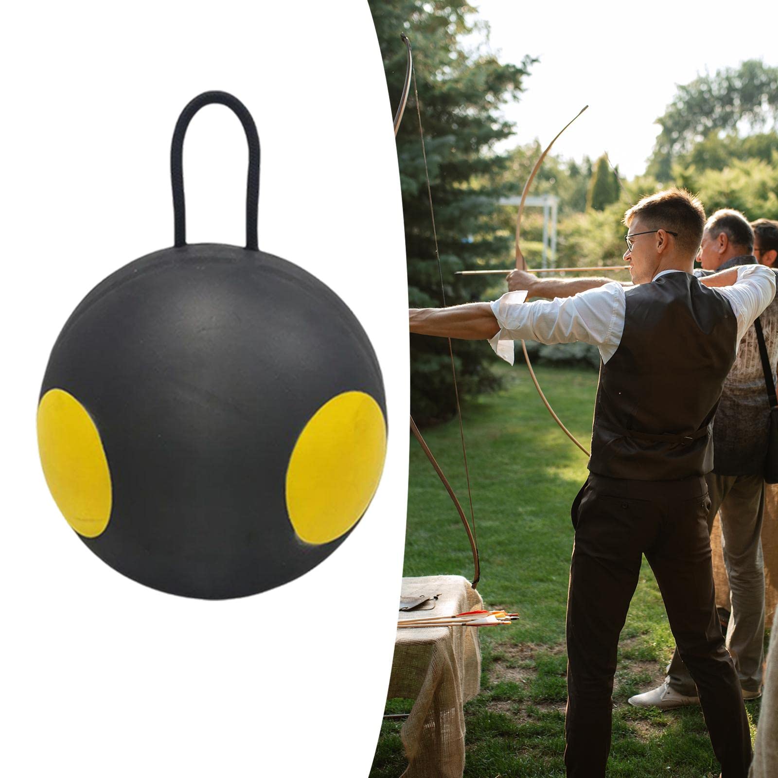 Reusable EVA Outdoor 23cm Targets Ball, Field Target, Hunting Hanging Round Ball, Easy Removal