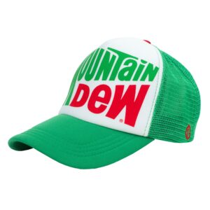 odd sox, mountain dew logo, adjustable snap back trucker hat, cap, one size