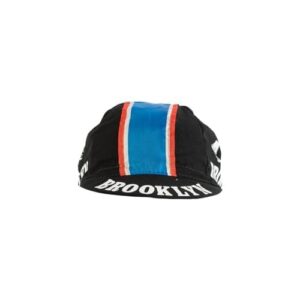 Outdoor Vintage - Anti Sweat Cotton Cycling Cap | L’Eroica, Tour de France, Giro D’Italia Style Bicycle Cap,Team Jersey Caps (Brooklyn Black)