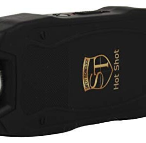 Hot Shot 90 MIL Stun Gun Black with Battery Meter and Flashlight