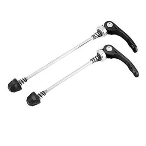 jiawu quick release skewer, high strength heavy duty quick release skewer set cnc machined for road(black)