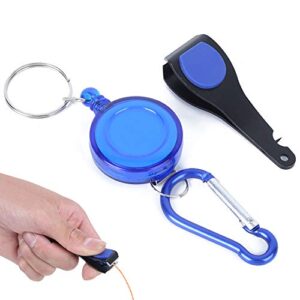 Mxzzand Fishing Line Cutter, Fish Tackle Tool Portabl Portable Fishing Line Cutter Fishing Tackle with Key Chain for Fly Fishing Accessories for Outdoor