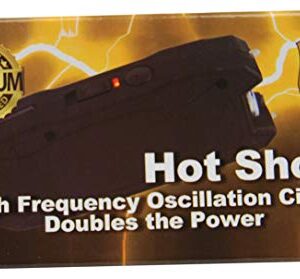 Hot Shot 90 MIL Stun Gun Black with Battery Meter and Flashlight