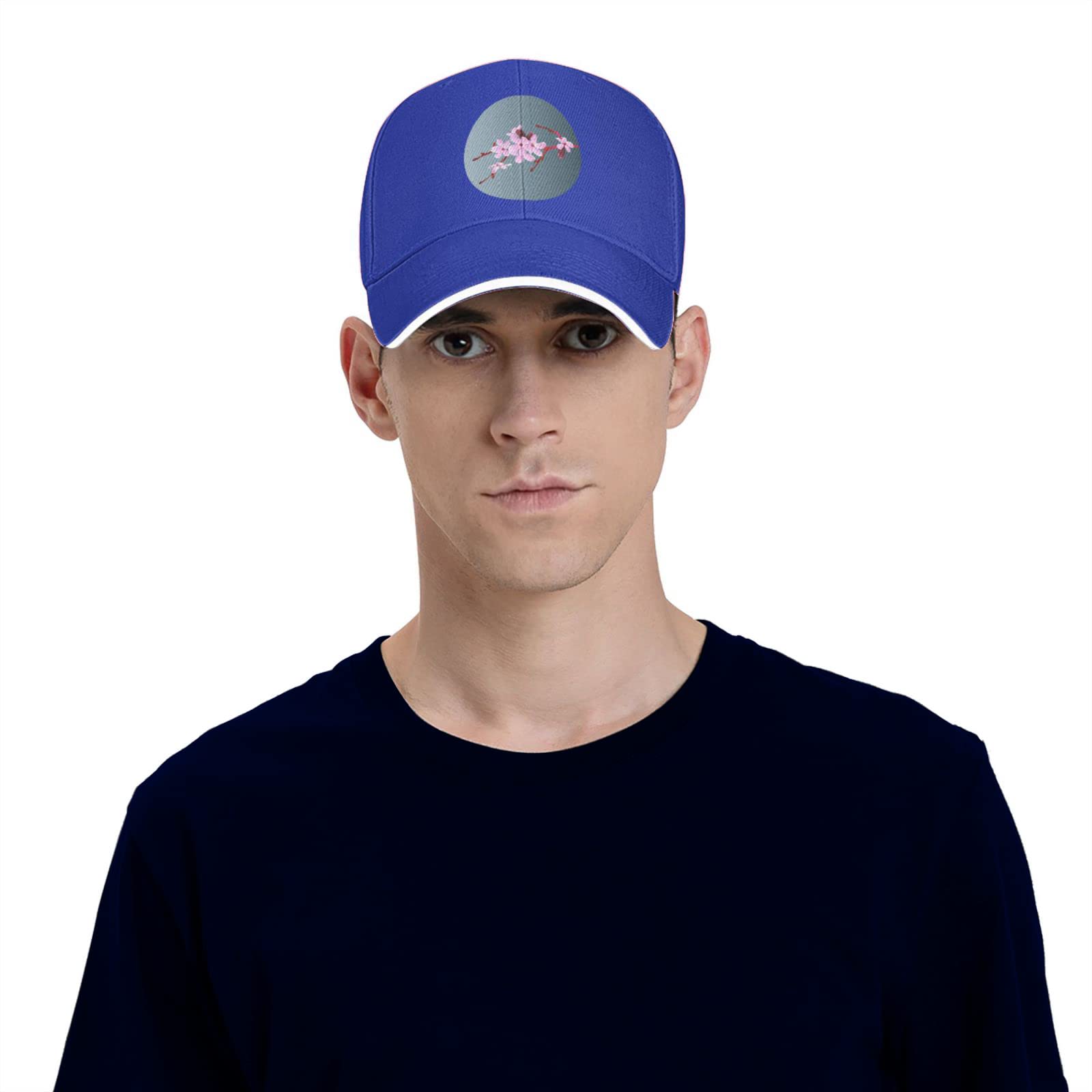 Personalized Custom Baseball Cap Customize Your Own Design Text, Photos, Image Logo Adjustable Hat Unisex (Blue)