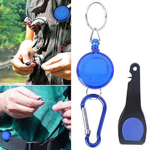 Mxzzand Fishing Line Cutter, Fish Tackle Tool Portabl Portable Fishing Line Cutter Fishing Tackle with Key Chain for Fly Fishing Accessories for Outdoor