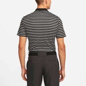 Nike Dri-FIT Victory Men's Striped Golf Polo Shirt (as1, Alpha, xx_l, Big, Regular, Black/White, XX-Large)