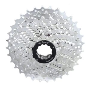 VG SPORTS 9-Speed Bicycle Cassette11-25t/11-28t/11-32t/11-36t/11-40t/11-42t，Thickened high-Strength Tower Base ，Road/Mountain Bike Lightweight Cassette Multi-Color Available