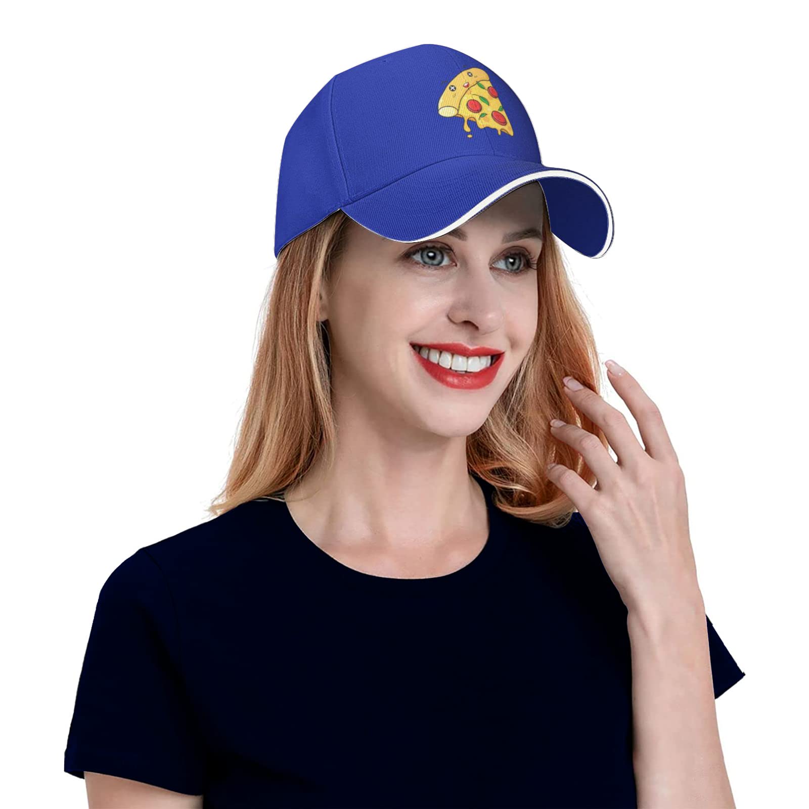 Personalized Custom Baseball Cap Customize Your Own Design Text, Photos, Image Logo Adjustable Hat Unisex (Blue)