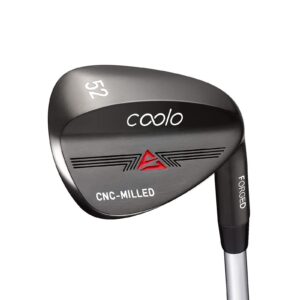 COOLO Milled Golf Wedges for High and Mid Handicappers, Men Right Handed, 52/56/60 Degree（52/56/60 Set, Black Satin）