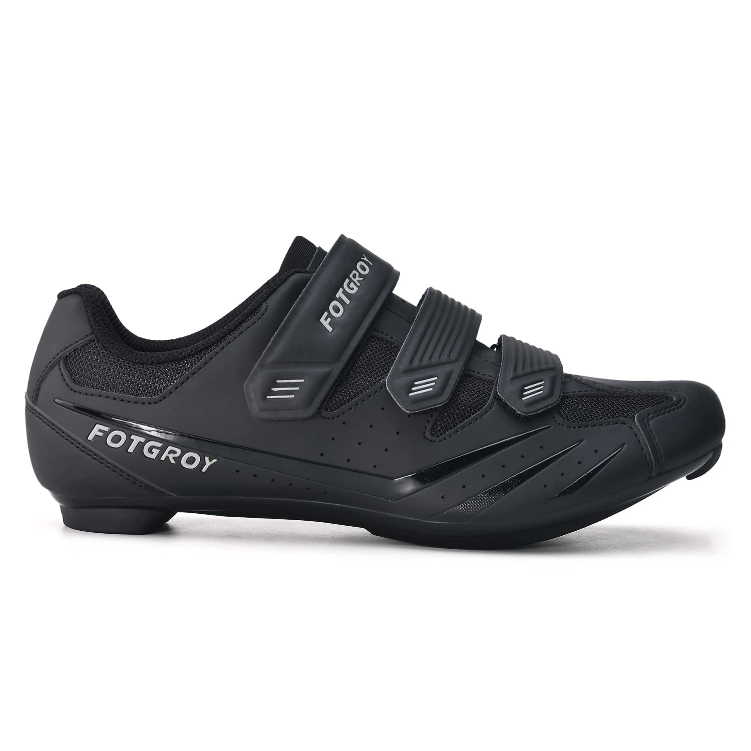 Mens Cycling Shoes Womens Peloton Shoes Compatible with SPD ARC Look Delta with Cleats, Unisex Spin Shoe Riding Indoor Road Bike Shoe Black Size US12