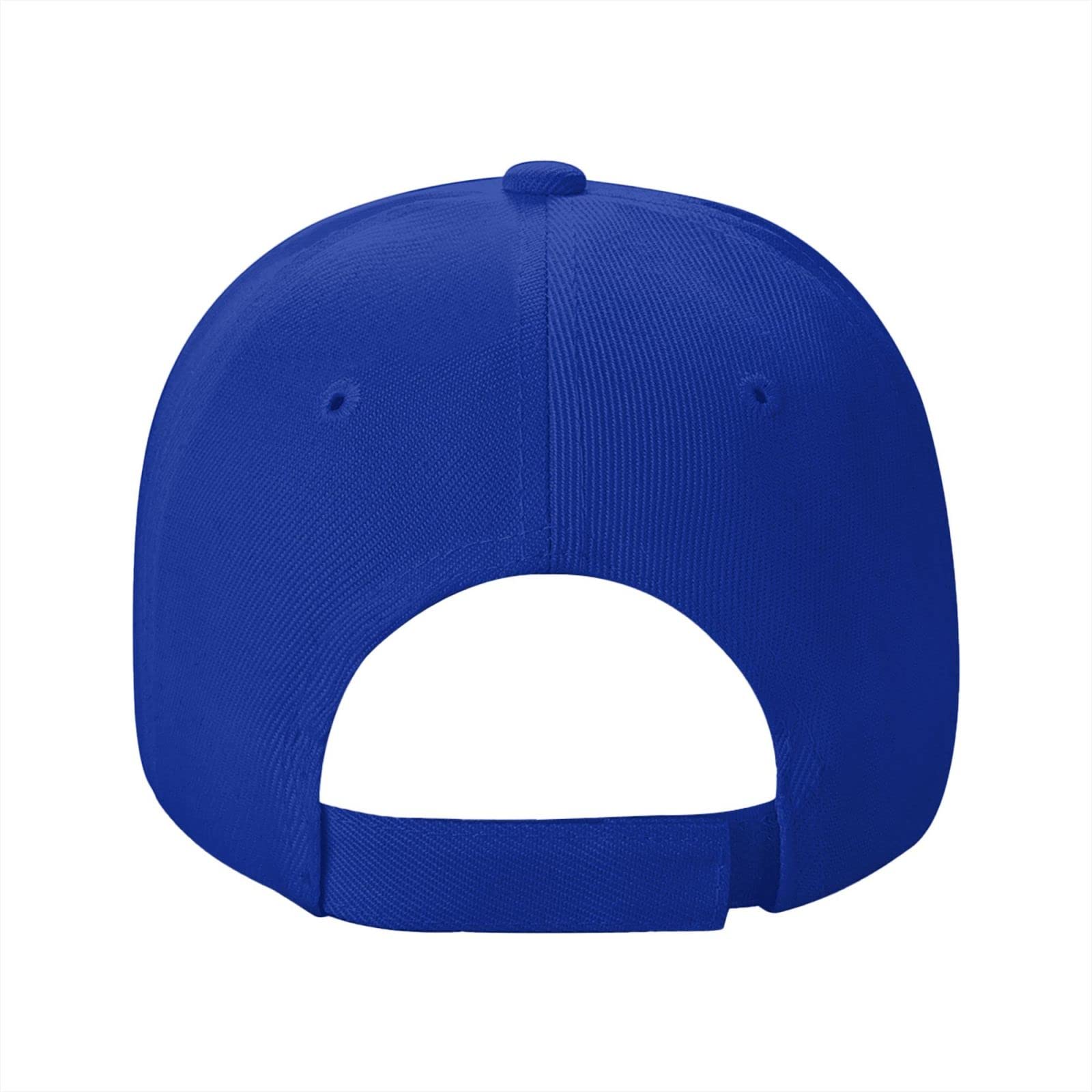 Personalized Custom Baseball Cap Customize Your Own Design Text, Photos, Image Logo Adjustable Hat Unisex (Blue)