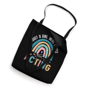 Just A Girl Who Loves Acting Rainbow For Theater Lover Tote Bag