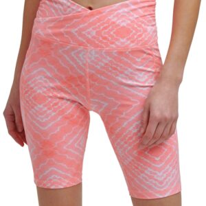 DKNY Sport Women's Shibori Bike Shorts (Atomic Shibori, Small)