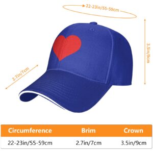 Personalized Custom Baseball Cap Customize Your Own Design Text, Photos, Image Logo Adjustable Hat Unisex (Blue)