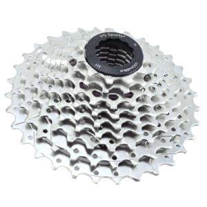 VG SPORTS 9-Speed Bicycle Cassette11-25t/11-28t/11-32t/11-36t/11-40t/11-42t，Thickened high-Strength Tower Base ，Road/Mountain Bike Lightweight Cassette Multi-Color Available