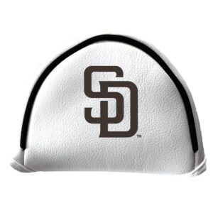 team golf mlb san diego padres putter cover - mallet (white) - printed team golf mlb putter cover - mallet white, fits most mallet putters, easily slips on and secures with velcro closure