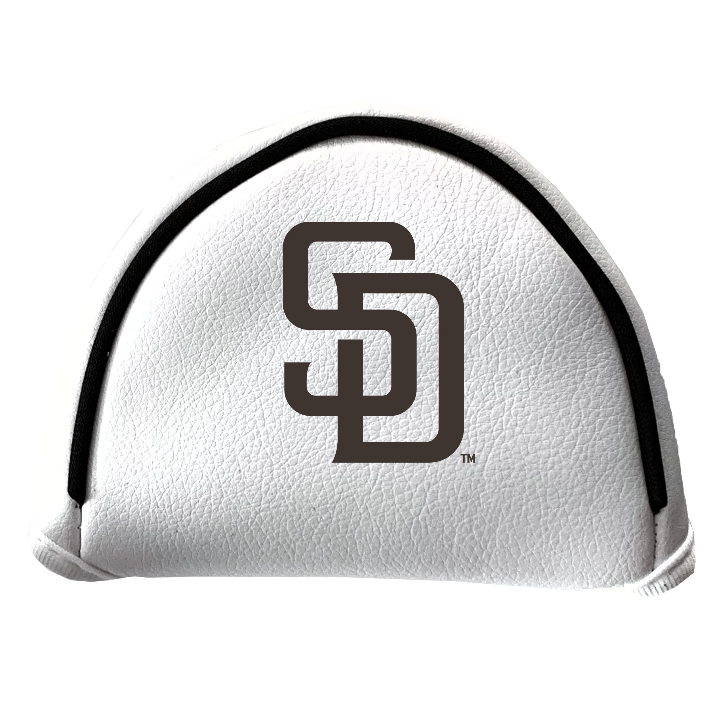 Team Golf MLB SAN Diego Padres Putter Cover - Mallet (White) - Printed Team Golf MLB Putter Cover - Mallet White, Fits Most Mallet Putters, Easily Slips on and Secures with Velcro Closure