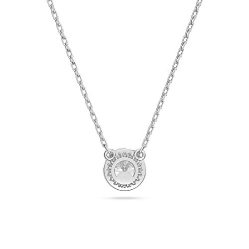 SWAROVSKI Constella Pendant Necklace with Clear Circle Cut Crystals on a Rhodium Finish Setting, Part of the Constella Collection