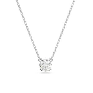 swarovski constella pendant necklace, white crystals on a rhodium finish setting, part of the constella collection