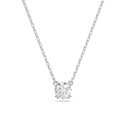 SWAROVSKI Constella Pendant Necklace, White Crystals on a Rhodium Finish Setting, Part of the Constella Collection