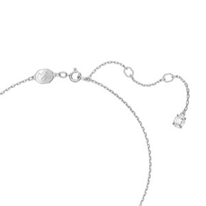 SWAROVSKI Constella Pendant Necklace with Clear Circle Cut Crystals on a Rhodium Finish Setting, Part of the Constella Collection