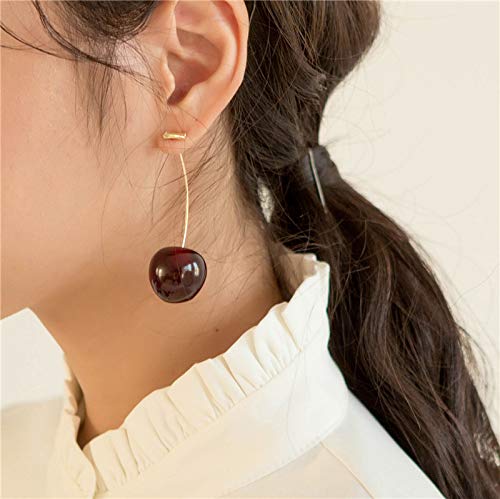 Kakyoin Cherry Dangle Earrings - Gifts for Women (Red cherry earrings)