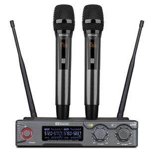 Guarda wireless Handheld Microphone System,Cordless Mic Sets, for Home Karaoke, Meeting, Party, Church, DJ, Wedding, 200ft Coverage (US-81)