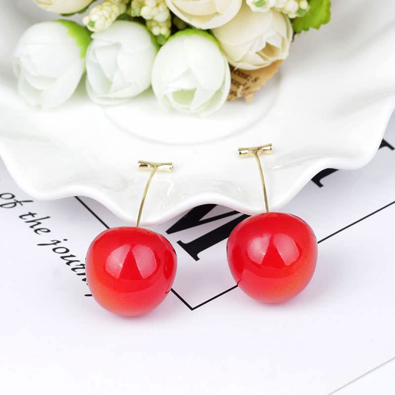 Kakyoin Cherry Dangle Earrings - Gifts for Women (Red cherry earrings)