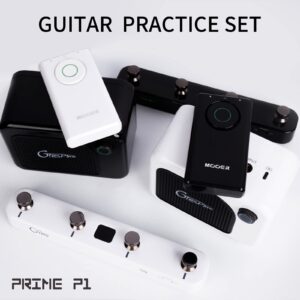 MOOER Prime P1 Intelligent Lvory White Guitar & Bass Multi Effects Processor Rechargeable, Bluetooth, Wireless, Portable Guitar Jamming, Practice Tool