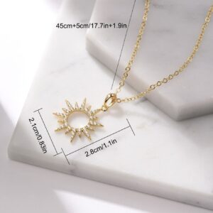 DwearBeauty 14K Gold Plated Dainty Pendant Necklace Layering Necklaces Gold Necklaces for Women for Women Girls Party and Daily Wear