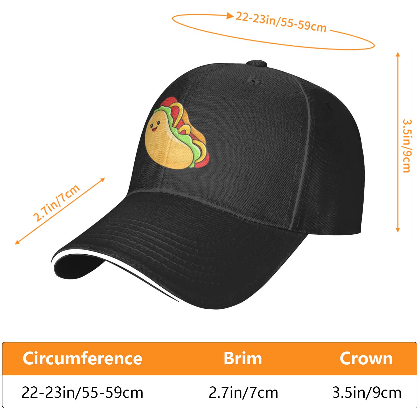 Personalized Custom Baseball Cap Customize Your Own Design Text, Photos, Image Logo Adjustable Hat Unisex (Black)