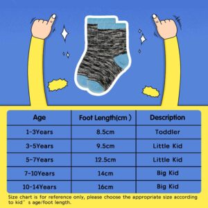 GENTABY Kids Boys Socks (10/15 Pairs) Toddler Fashion Crew Socks Big Boys Sport Cushioned Cotton Socks 3-5T